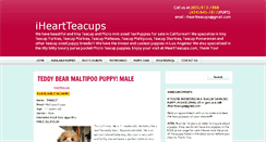 Desktop Screenshot of iheartteacups.com