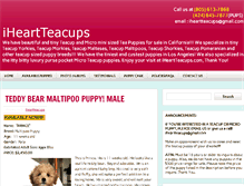 Tablet Screenshot of iheartteacups.com